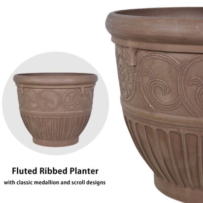 16-Inch Round Rim Large Planter