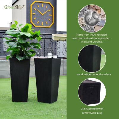 Square Tapered Plant Pots