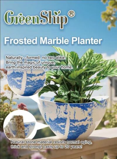 Frosted Marble Planters