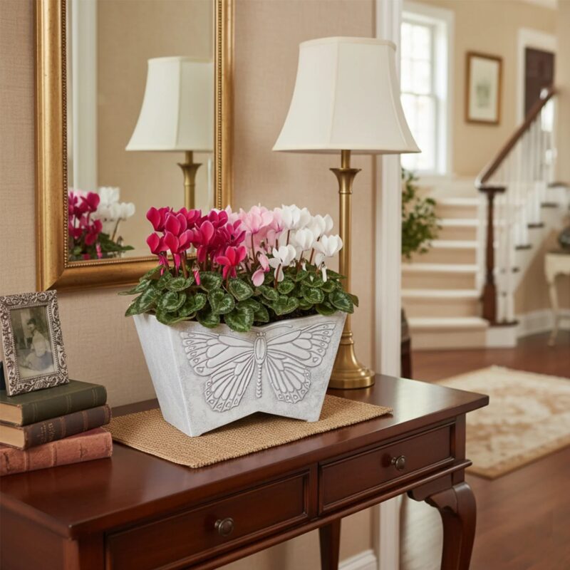 Planter with Butterfly