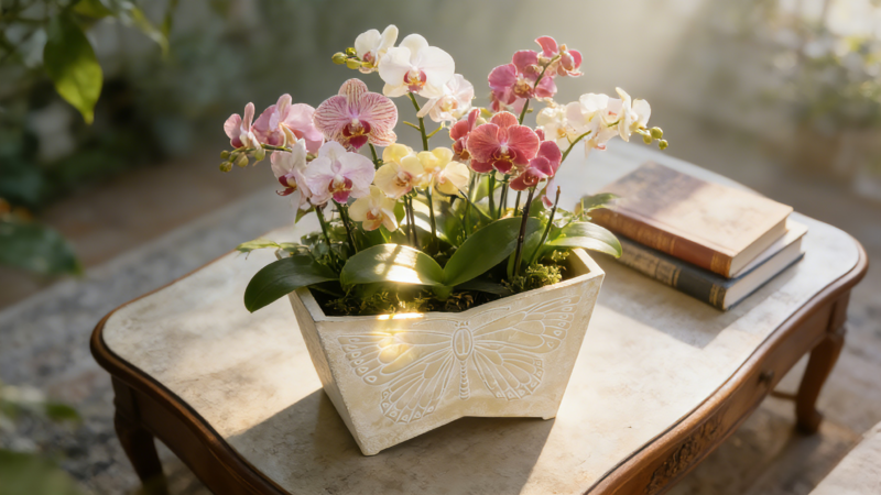 butterfly relief planters