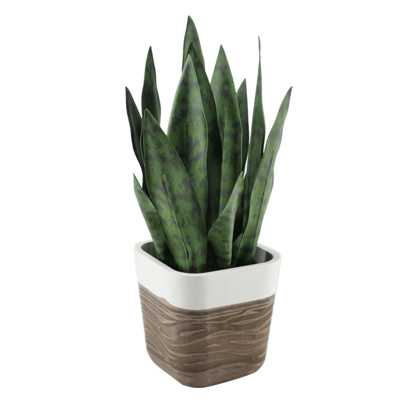GreenShip 17 inch Artificial Snake Plant