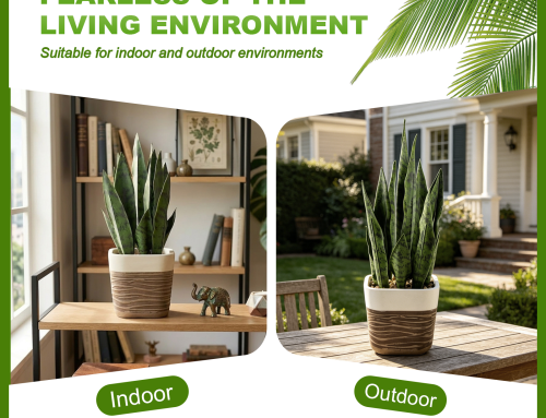 Enjoy a Greener Home While You Travel with a Low-Maintenance Artificial Snake Plant
